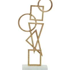 Statues & Sculptures Table Top|Abstract^Symbol Ascent 47cm Gold Metal Indoor Sculpture