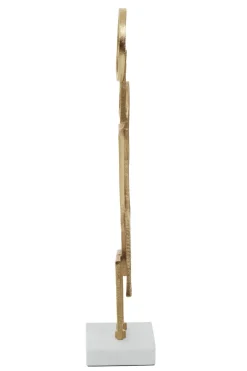 Statues & Sculptures Table Top|Abstract^Symbol Ascent 47cm Gold Metal Indoor Sculpture