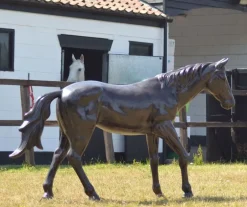 Statues & Sculptures Horses^Thoroughbred Horse Life-Size Bronze Metal Garden Statue