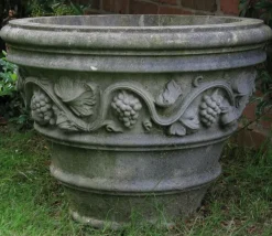 Statues & Sculptures Large|Round^Tivoli Vase Stone Garden Planter