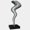 Statues & Sculptures Giant|Floor Standing^Tornado 197cm Silver Metal Garden Sculpture v3