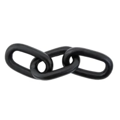 Statues & Sculptures Table Top|Contemporary^Triple Link 5cm Black Metal Indoor Sculpture