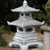 Statues & Sculptures Pagodas^Two Tier Japanese Pagoda Stone Garden Ornament