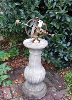 Statues & Sculptures Armillary Sundials^Victorian Armillary Stone Garden Sundial
