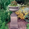 Statues & Sculptures Large|Round^Victorian Urn on Pedestal Stone Garden Planter