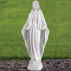 Statues & Sculptures Virgin Mary^Virgin Mary 28cm Marble Resin Garden Statue