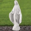 Statues & Sculptures Virgin Mary^Virgin Mary 35cm Marble Resin Garden Statue