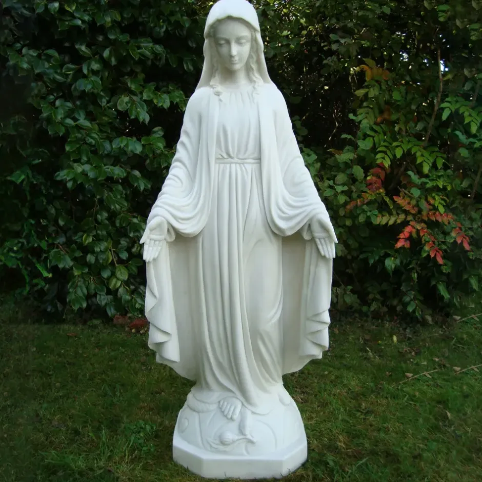 Statues & Sculptures Virgin Mary^Virgin Mary 118cm Marble Resin Garden Statue