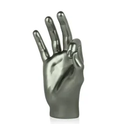 Statues & Sculptures Table Top|Contemporary^Zen Hand 27cm Anthracite Resin Indoor Sculpture